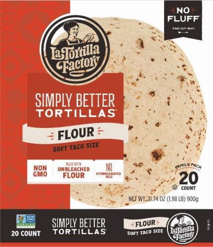 La Tortilla Factory® Simply Better Flour Soft Taco Tortillas Perspective: front