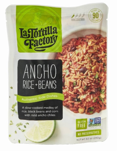 Ancho Rice and Beans Side Dish Perspective: front