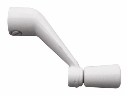 Prime-Line Painted White Zinc Single-Arm Casement Operator Crank Handle For Universal Prime-Line Painted White Zinc Single-Arm Casement Operator Crank Handle For Universal