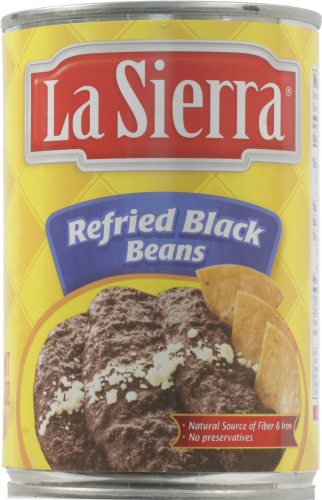 La Sierra Refried Black Beans Perspective: front