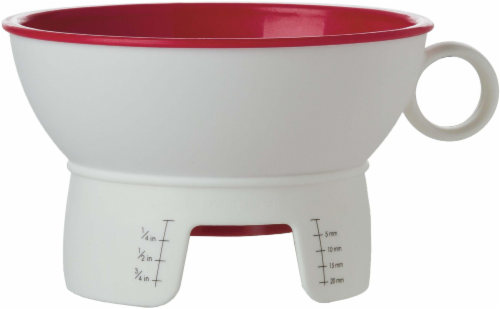 Progressive® Prepworks Canning Funnel - Red/White Perspective: front