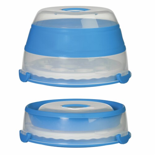 Progressive Collapsible Cupcake Carrier - Teal Perspective: front