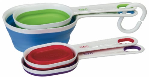 Progressive Collapsible Measuring Cups Perspective: front