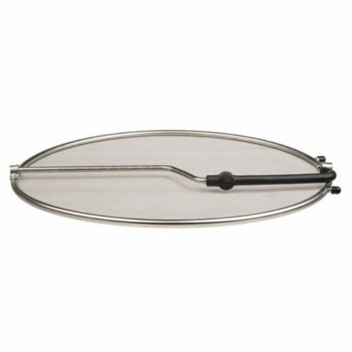 PL8 Stainless Steel Standing Splatter Screen Perspective: front
