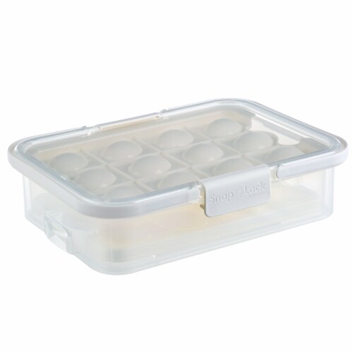 Progressive International Collapsible Egg Carrier - White Perspective: front
