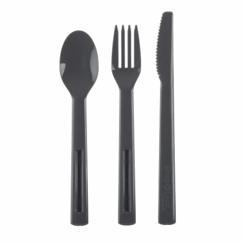 SnapLock Utensils to Go - Gray Perspective: front