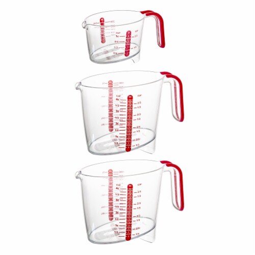 Progressive International Liquid Measuring Set 3 Pack Perspective: front