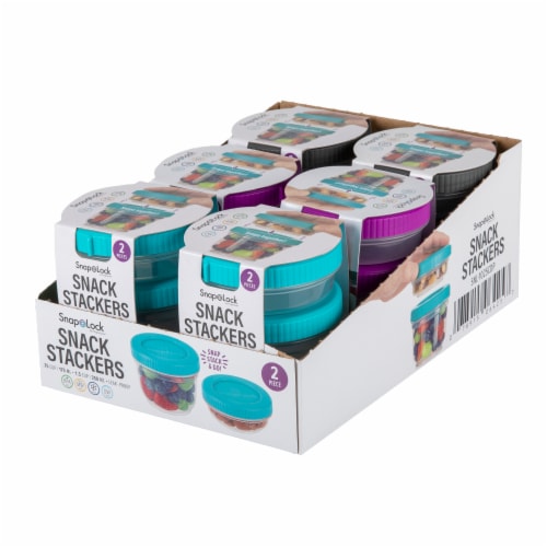 SnapLock Snack Stackers Food Containers, 6 ct - Kroger