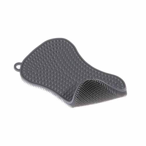 Progressive International Silicone Scrub Brush - Gray Perspective: front