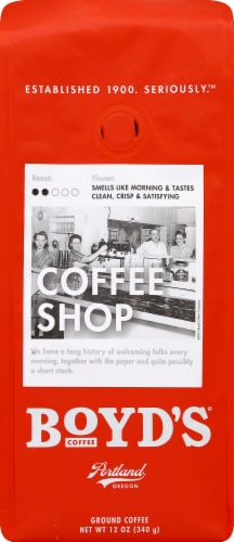 Boyd's® Coffee Shop Medium Roast Ground Coffee Perspective: front