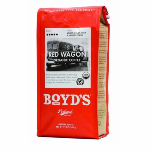 Boyds Coffee BG11134 Boyds Coffee Red Wgn Coffee - 6x12OZ Perspective: front