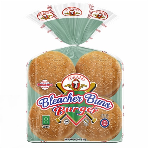 Turano® Sesame Hamburger Buns Perspective: front
