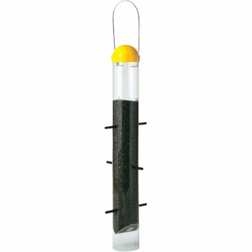 Perky-Pet 18 In. 2 Lb. Capacity Yellow Upside-Down Thistle Feeder 399-6 Perspective: front