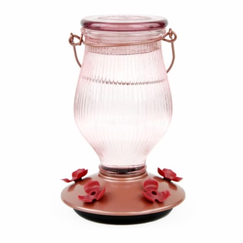 Perky-Pet Top Fill Bird Feeder - Rose Gold Perspective: front