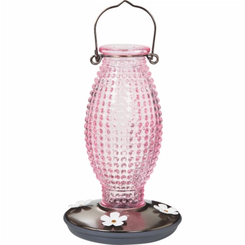 Perky-Pet® Vintage Hummingbird Feeder - Pink Perspective: front