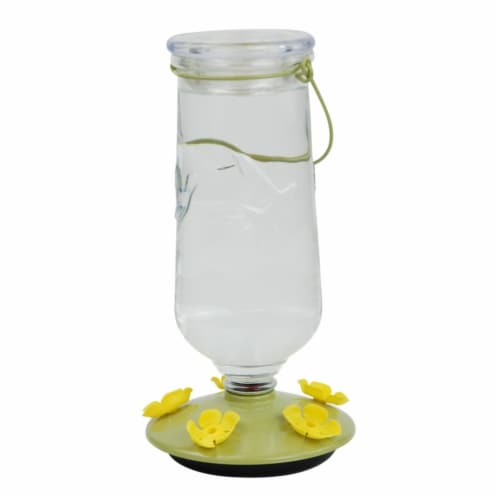 Perky-Pet Desert Bloom Top-Fill Glass Hummingbird Feeder Perspective: front
