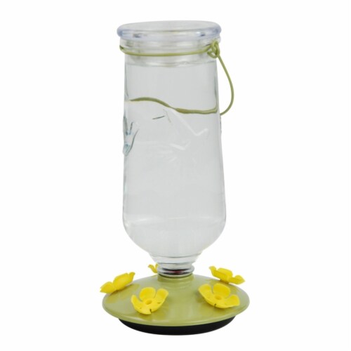 Perky-Pet Desert Bloom Top-Fill Glass Hummingbird Feeder Perspective: front