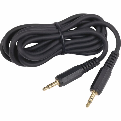 RCA 6 Ft. Black 3.5mm Extension Cable Audio Cable AH208R Perspective: front