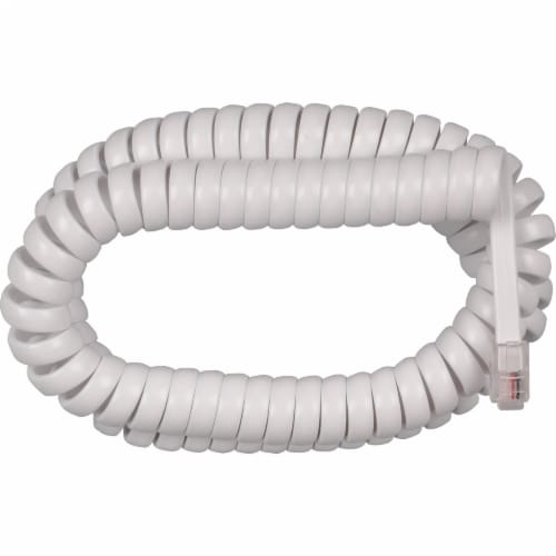 RCA 12 Ft. White Phone Cord TP280WR Perspective: front