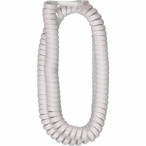 RCA 25 Ft. White Phone Cord TP282WR Perspective: front