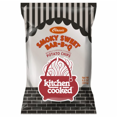 Kitchen Cooked® Smoky Sweet BBQ Potato Chips Perspective: front