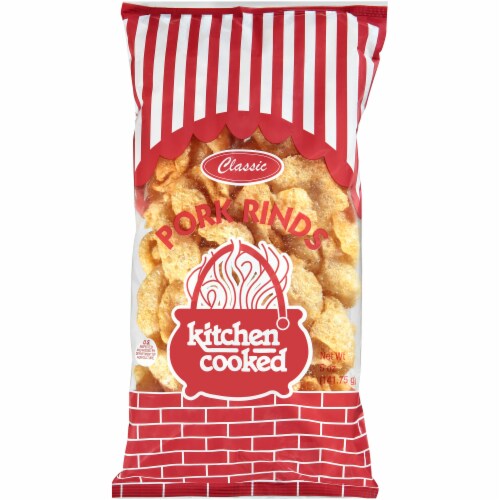 Kitchen Cooked Classic Pork Rinds Perspective: front