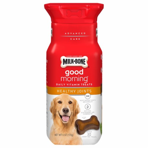 Milk-Bone Good Morning Daily Vitamin Treats Healthy Joints Perspective: front