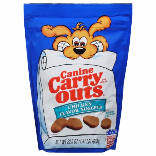 Canine Carry Outs® Chicken Flavor Nuggets Dog Treats Perspective: front