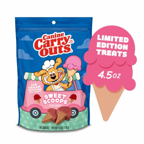 Canine Carry Outs Sweet Scoops Dog Treats Perspective: front