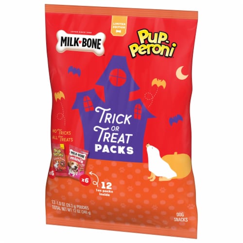 Milk-Bone® Pup-Peroni Trick or Treat Bag Dog Treats Perspective: front