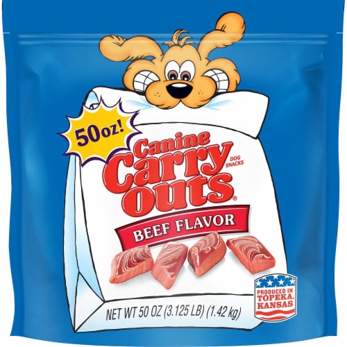 Canine Carry Outs Beef Flavor Chewy Dog Snacks Perspective: front