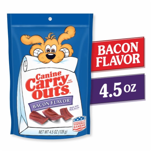 Canine Carry Outs® Bacon Flavor Dog Snacks Perspective: front