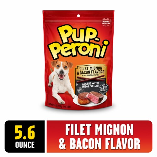 Pup-Peroni Filet Mignon & Bacon Flavor Dog Treats Perspective: front