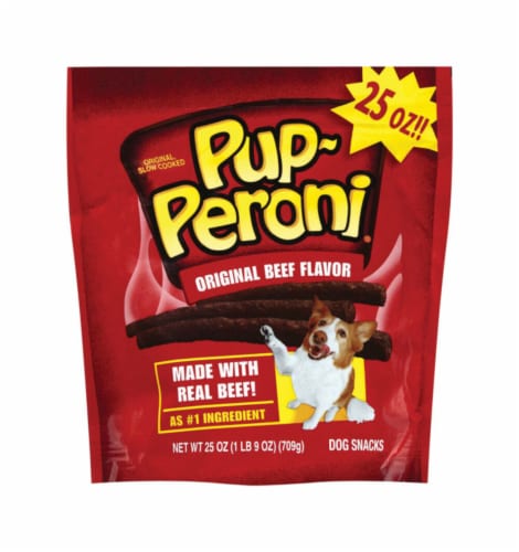 PUPPERONI 25 OUNCE BEEF DOG TREAT Perspective: front