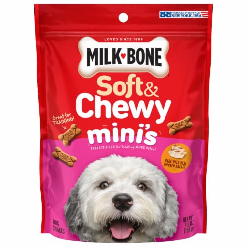 Milk-Bone® Soft & Chewy Chicken Mini Dog Snacks Perspective: front