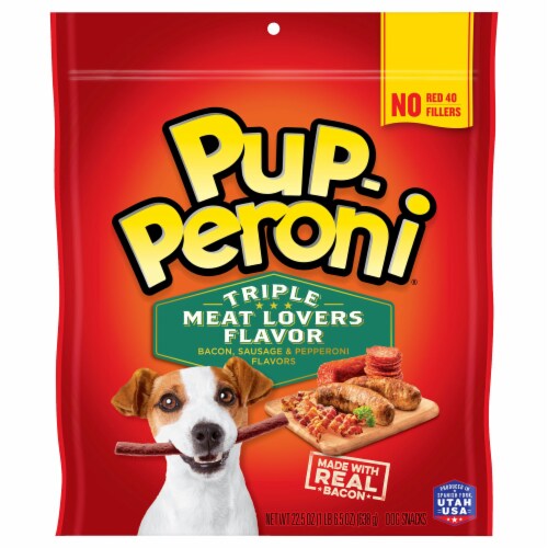 Pup-Peroni® Triple Meat Lovers Flavor Dog Treats Perspective: front