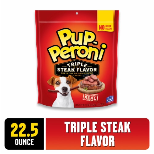 Pup Peroni Triple Steak Flavor Dog Treats 22.5 oz QFC