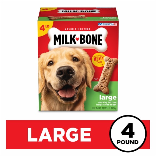 Milk-Bone Original Dog Biscuits, Large Crunchy Dog Treats Perspective: front