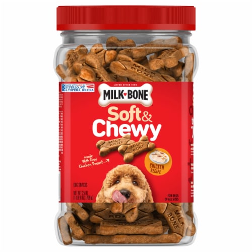 Milk-Bone® Soft and Chewy Chicken Dog Snacks Perspective: front