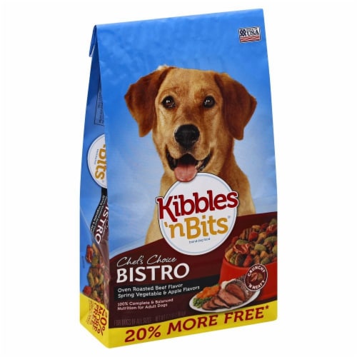 Kibbles 'n Bits Chef's Choice Bistro Beef Dry Dog Food Perspective: front