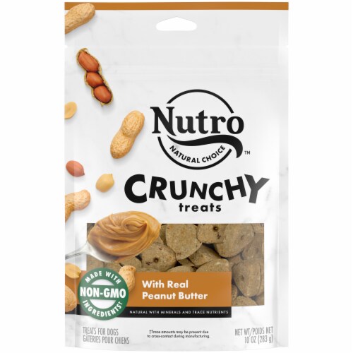 NUTRO Peanut Butter Crunchy Dog Treats Perspective: front