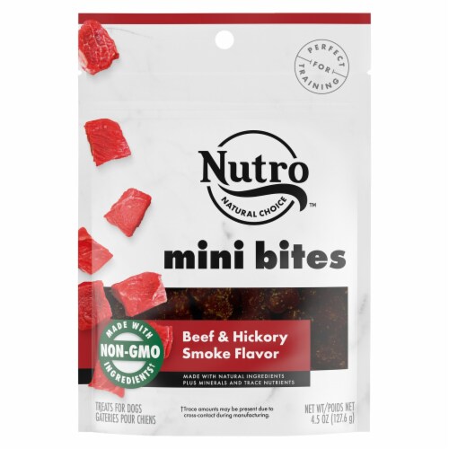 Nutro™ Beef & Hickory Smoke Flavored Mini Bites Dog Treats Perspective: front