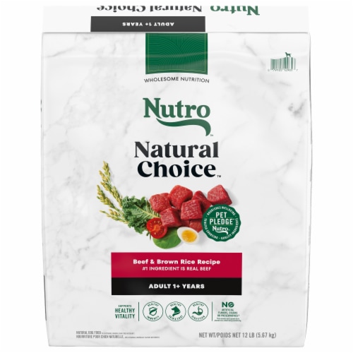 Nutro Natural Choice™ Beef & Brown Rice Recipe Adult Dry Dog Food Perspective: front