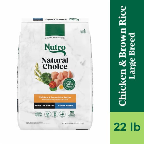 NUTRO NATURAL CHOICE Chicken & Brown Rice Recipe Large Breed Adult Dry ...