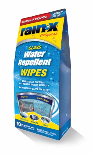 Rain-X® Water Repellent Glass Cleaner Wipes Perspective: front