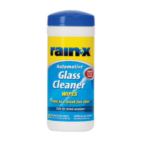 Rain-X Glass Cleaner Wipes Perspective: front