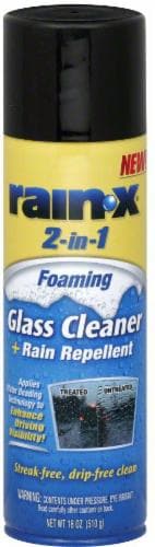 Rain-X® 2-in-1 Foaming Glass Cleaner and Rain Repellent Aerosol Spray Perspective: front