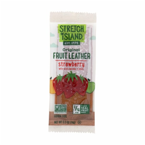 Stretch Island Fruit Leather Strip - Summer Strawberry - .5 oz - Case of 30 Perspective: front