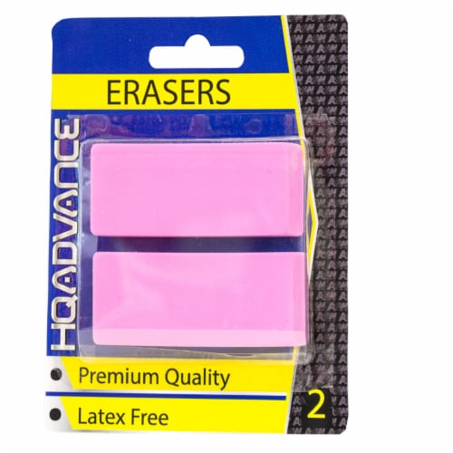HQ Advance Blister Erasers - Pink Perspective: front