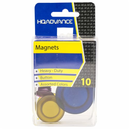 HQ Advance Heavy Duty Button Magnets Perspective: front